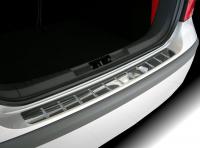 Накладка на задний бампер с силиконом, нерж. сталь (5D) Alu-Frost 10-2060 для VW Golf VI